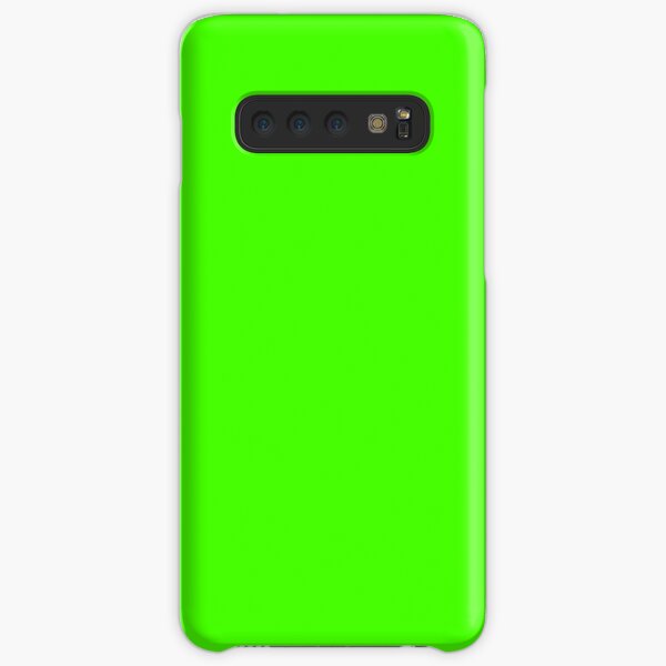 PLAIN SOLID COLOR NEON FLUROESCENT GREEN Samsung Galaxy Snap Case