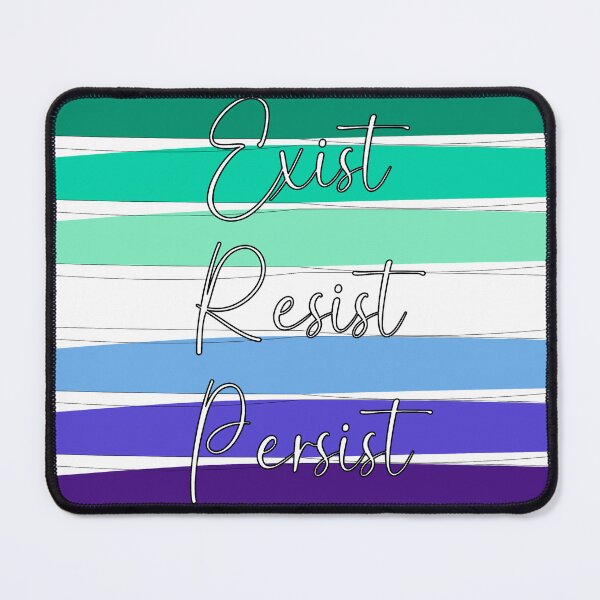 Item preview, MLM Pride Exist, Resist, Persist  designed and sold by AmandaRoseArts.