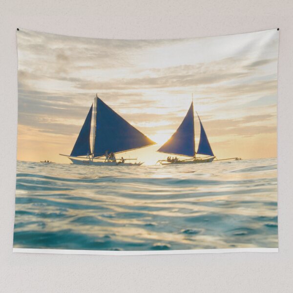 Item preview,  Panoramic,sailboat prints,sailboat wall art, boats art, retro art, travel, water art, nautical art, vintage sailboat, boat, sailing, ocean, nautical, boating designed and sold by eyesight4vision.