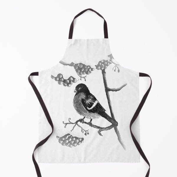 Item preview, Bullfinch sitting on a snow-covered rowan branch designed and sold by youartyouself.