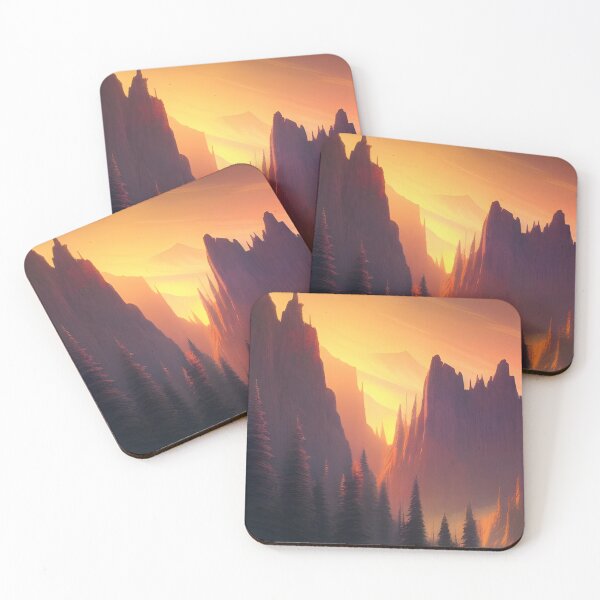 Item preview, Pinewood Mountain Sundown designed and sold by Nylaria.