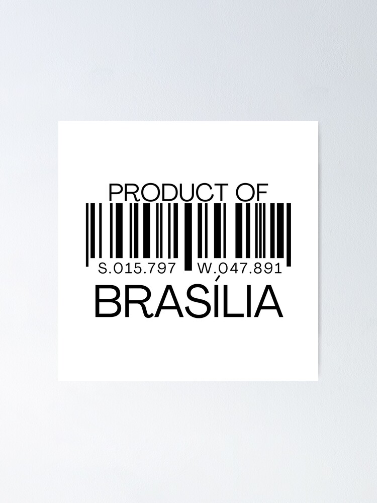 "Product of Brasília Barcode with Latitude and Longitude Coordinates