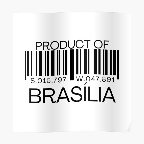 "Product of Brasília Barcode with Latitude and Longitude Coordinates