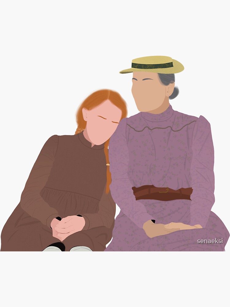 "Anne and Marilla Fanart" Sticker for Sale by senaeksi Redbubble
