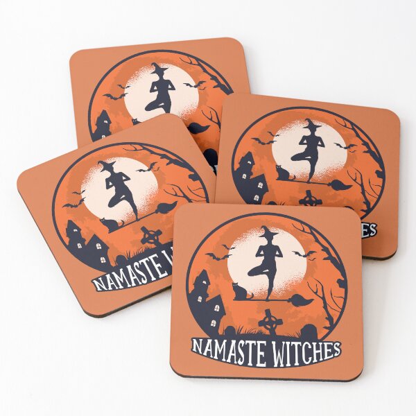 Item preview, Namaste Witches Halloween for Women Funny Witch Silhouette designed and sold by Teez-Me.