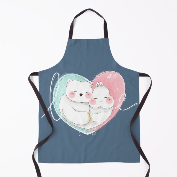 Item preview, Bear Bunny Spooning in love _ Bunniesmee designed and sold by bunniesmee.