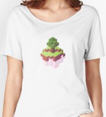 Minecraft Simple Floating Island - Isometric Women's Relaxed Fit T-Shirt