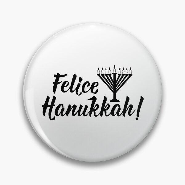 Artikelvorschau, Felice Chanukka. Fröhliches Chanukka - italienischer Text. Beschriftung. entworfen und verkauft von pidzam4e.