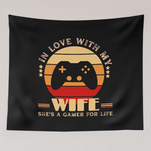 Item preview, In Love With My Wife, She's A Gamer For Life designed and sold by ImaginedCo.