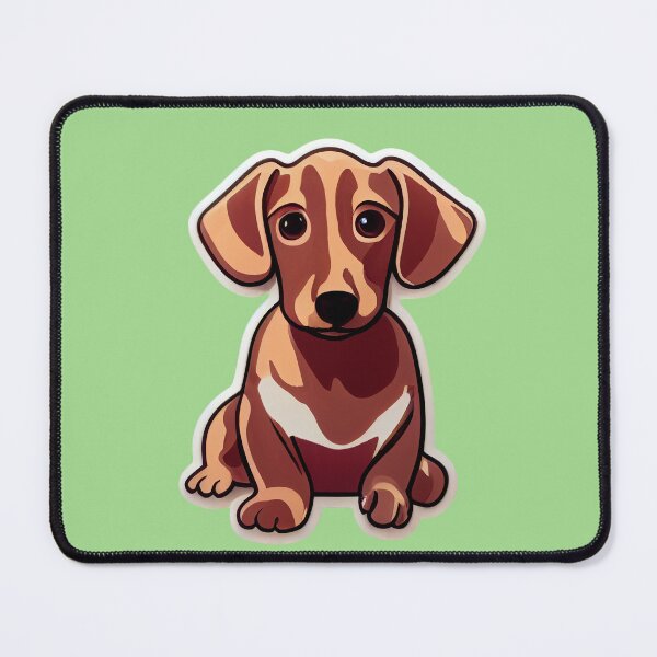 Aperçu de l'œuvre Chien teckel - Art numérique créée et vendue par ARTfclDesign.