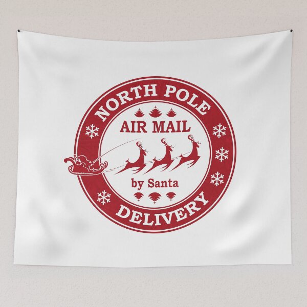 Item preview, Christmas North Pole Delivery - Air Mail by Santa designed and sold by WilliamsonMedia.
