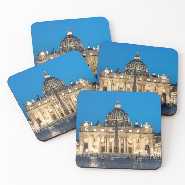 Item preview, The Vatican, St. Peter's Basilica at night in Rome designed and sold by WorldScenery.