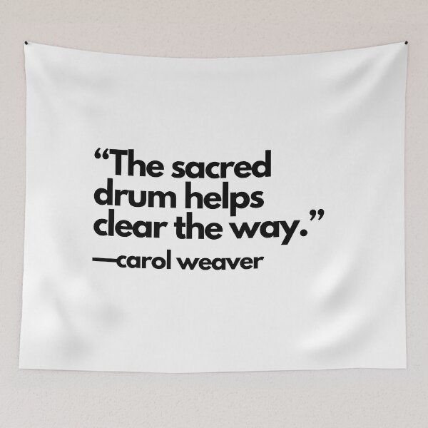 Item preview, The sacred drum helps clear the way… designed and sold by drumweaver.