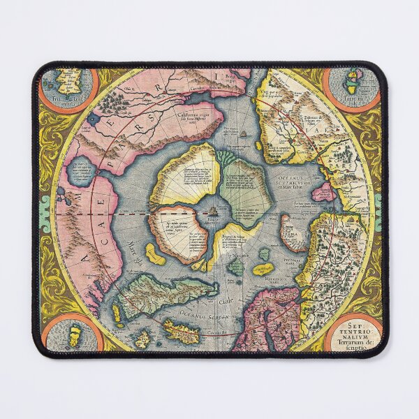 Item preview, Mercator: Septentrionalium Terrarum descriptio. A map of the North Pole, 1623 designed and sold by ramazis.
