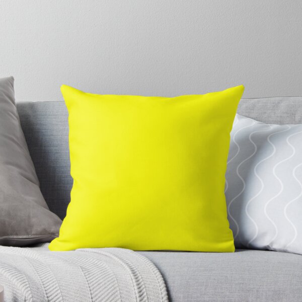 Item preview, Solid Colour | Electric Yellow | Neon Yellow 2 designed and sold by ozcushions.