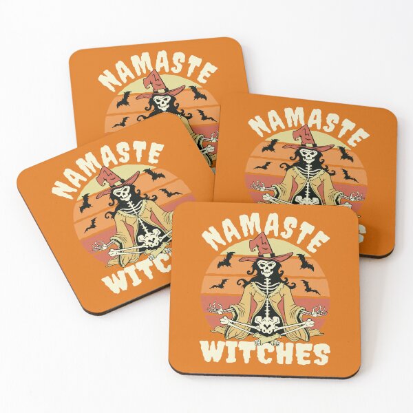 Item preview, Namaste Witches Halloween for Women Funny Skeleton Witch Silhouette designed and sold by Teez-Me.