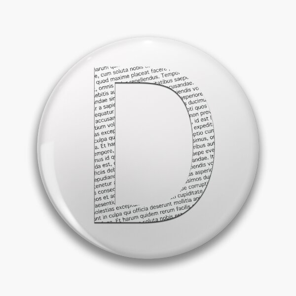 Item preview, Typographic monogram cutout D designed and sold by Emi Yañez.