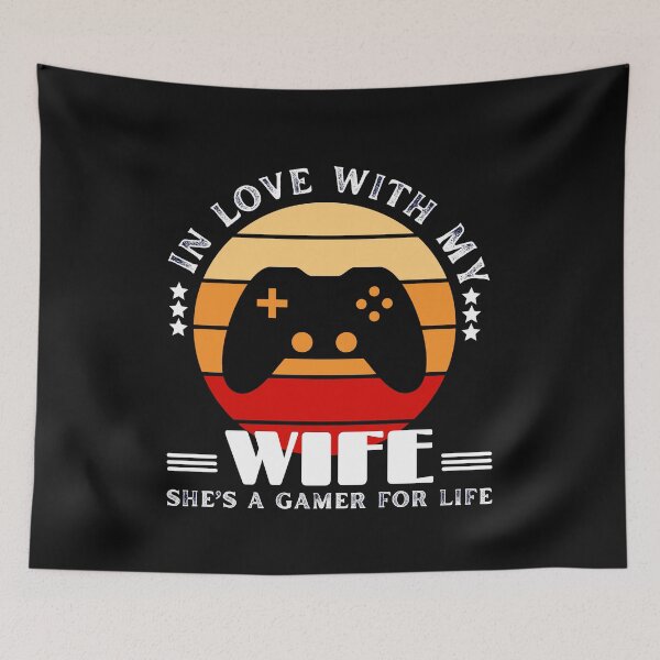 Item preview, In Love With My Wife, She's A Gamer For Life designed and sold by ImaginedCo.
