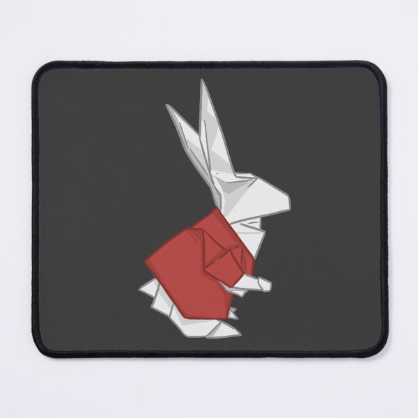 Item preview, Origami White and Red Rabbit Left _ Wonderland Rabbit _ Bunniesmee designed and sold by bunniesmee.