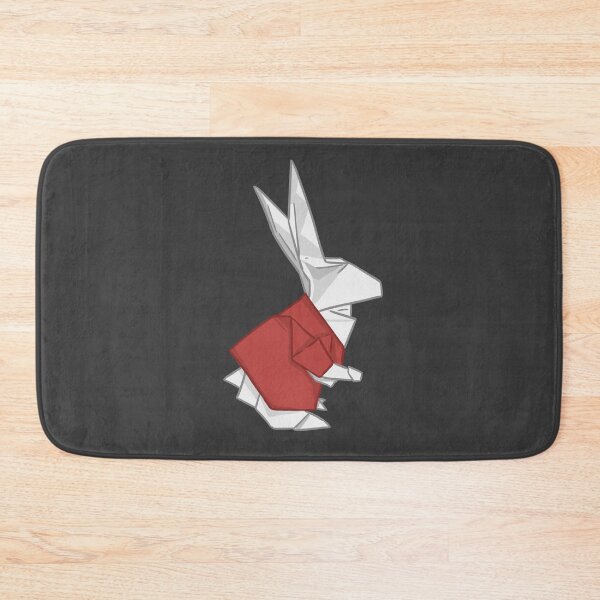 Item preview, Origami White and Red Rabbit Left _ Wonderland Rabbit _ Bunniesmee designed and sold by bunniesmee.