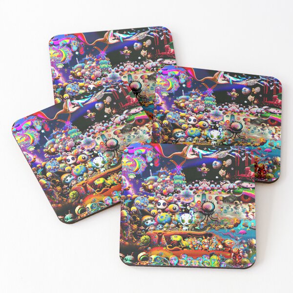 Item preview, Cohabitation - Trippy Art Collage  designed and sold by murkyburkins.