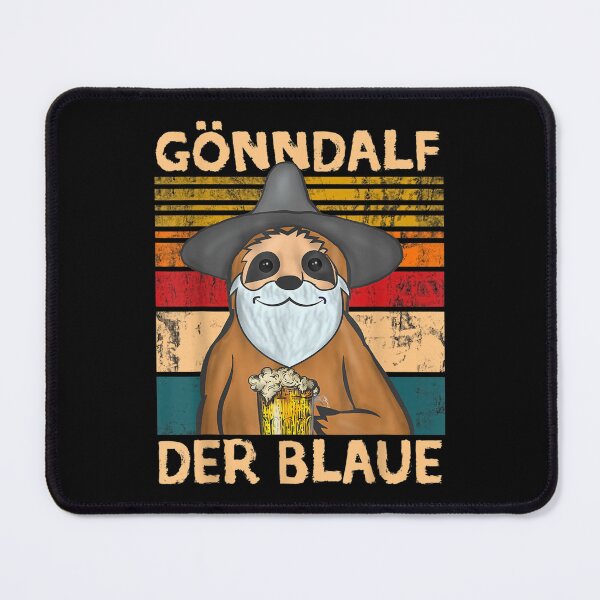 Item preview, Gönndalf the blue beer drinker sloth beer designed and sold by Tattoohouse.