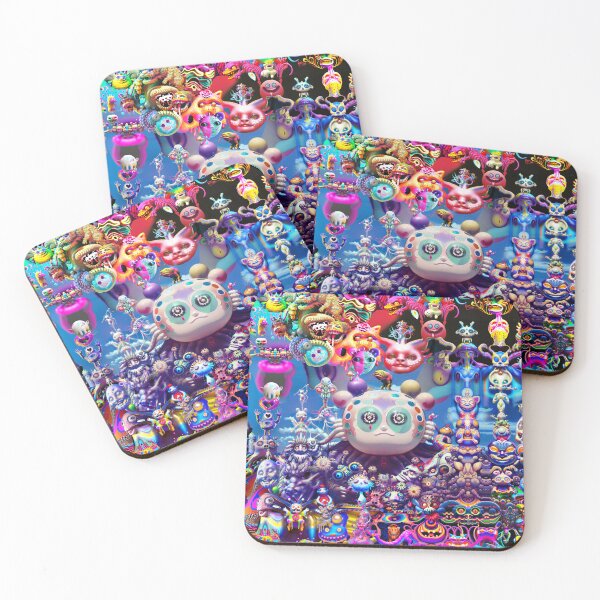 Item preview, Psychedelic Art Collage - Mirror Kami Entourage designed and sold by murkyburkins.