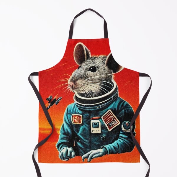 Item preview, Astrorat - Portrait of Rodent Astronaut Propaganda Style designed and sold by laika-et-al.