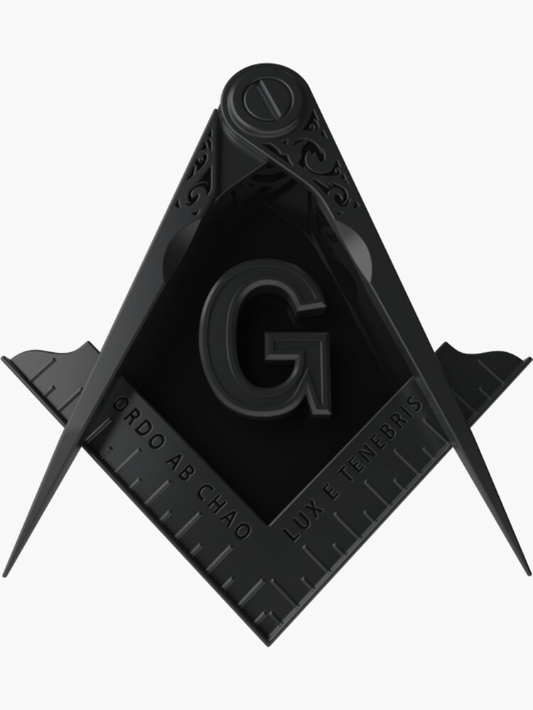 Masonic Square And Compass Stealth Modern Freemason Sticker For Sale By Teemingshopping Redbubble 0837