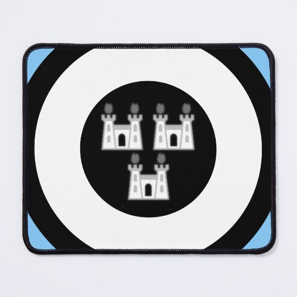 Item preview, 2Tone Dublin 3 Castles monochrome retro mod roundel designed and sold by ModSupporters.