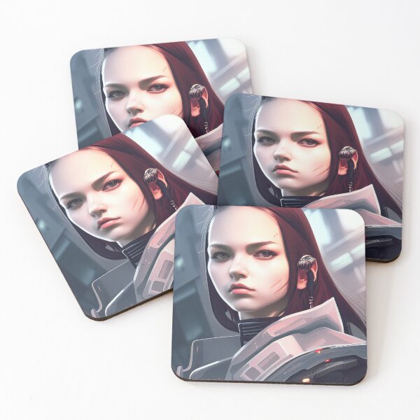 Item preview, Espia femenina con ropa futurista designed and sold by Artaverse.