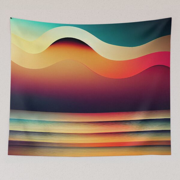 Item preview, Coloured Waves Pattern - 4 designed and sold by MrVPhotography.