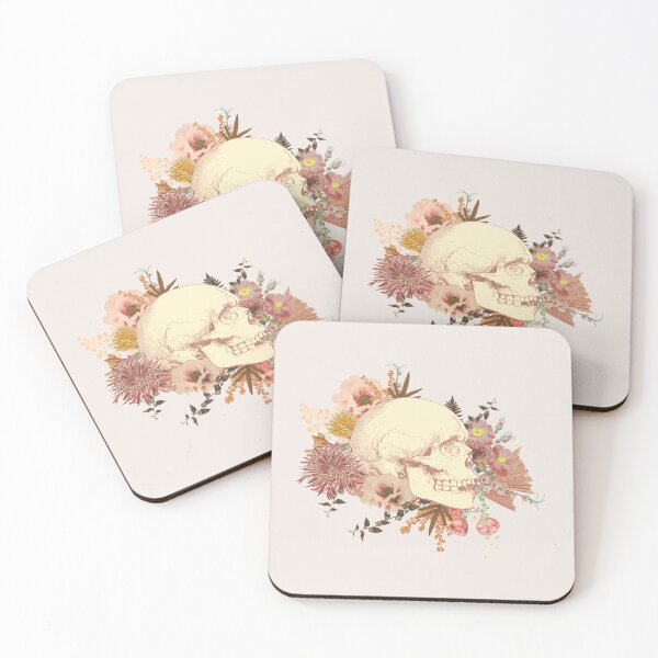 Item preview, Beautiful Vintage Human Skull Illustration, Cream Background designed and sold by TrulyEpoque.