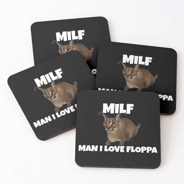 Item preview, MILF - Man I Love Floppa Funny Caracal Big Cat Meme designed and sold by epicmemeshirts1.