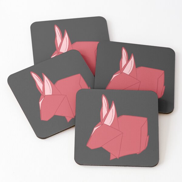 Artikelvorschau, Loaf Red Fold Paper Rabbit Spiegelung _ Bunniesmee entworfen und verkauft von bunniesmee.