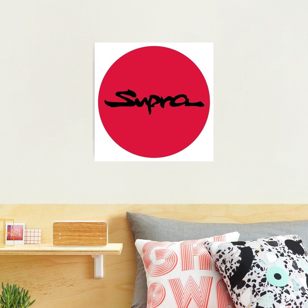 Toyota Supra Logo with Japan Flag