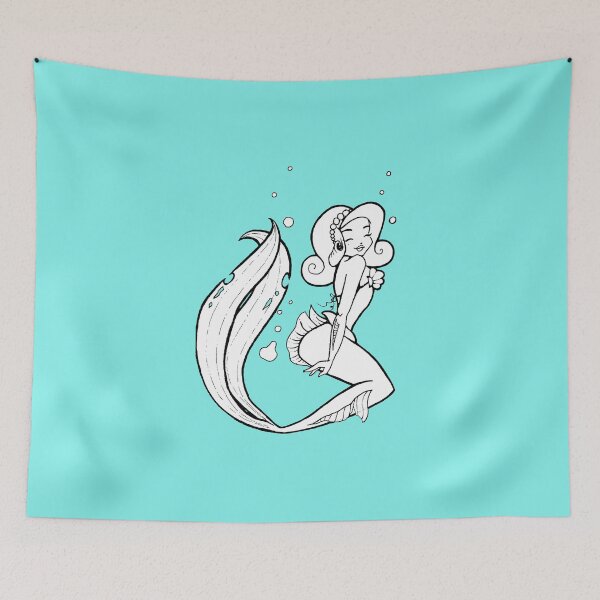 Item preview, Color your Mermaid designed and sold by WhiteFoxAD.
