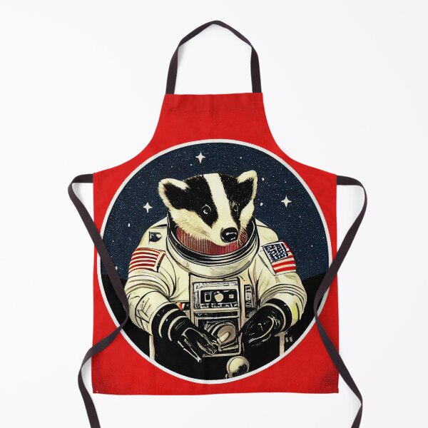Item preview, Portrait of Badger Astronaut Propaganda Style designed and sold by laika-et-al.