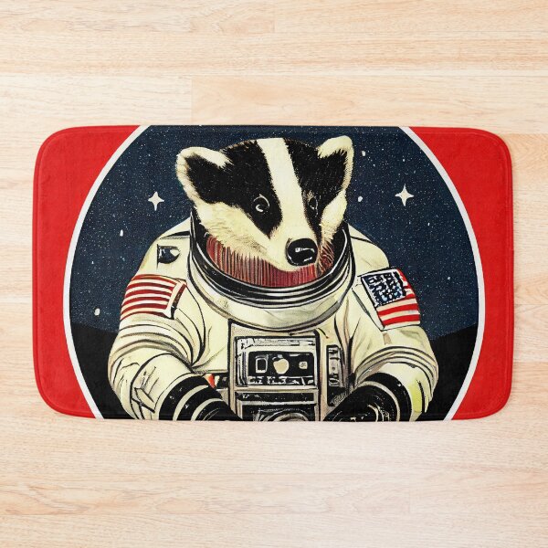 Item preview, Portrait of Badger Astronaut Propaganda Style designed and sold by laika-et-al.