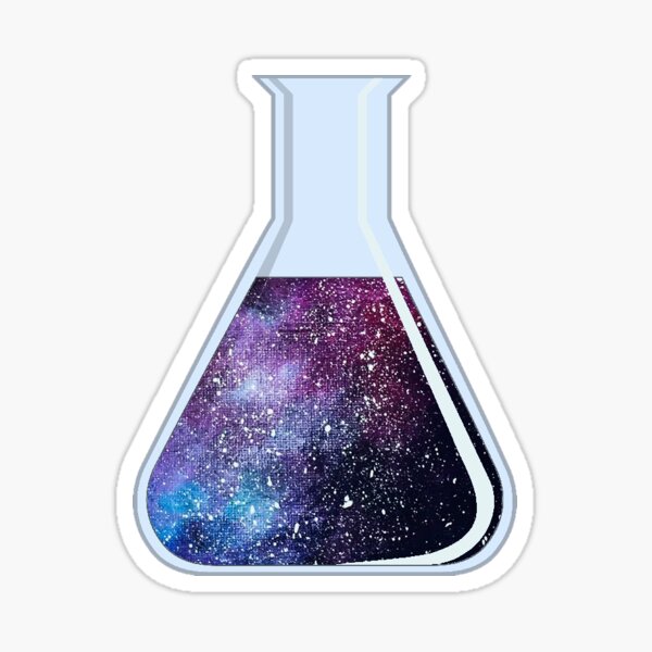 Item preview, Galaxy Erlenmeyer Flask designed and sold by karolinew.
