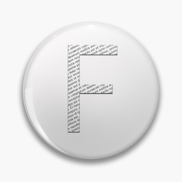 Item preview,  Typographic monogram cutout F designed and sold by Emi Yañez.