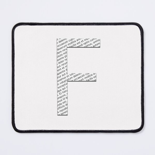 Item preview, Typographic monogram cutout F designed and sold by Emi Yañez.