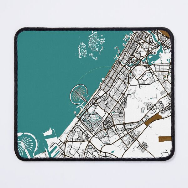 Item preview, Colorful map of Dubai designed and sold by wamuigaworld.