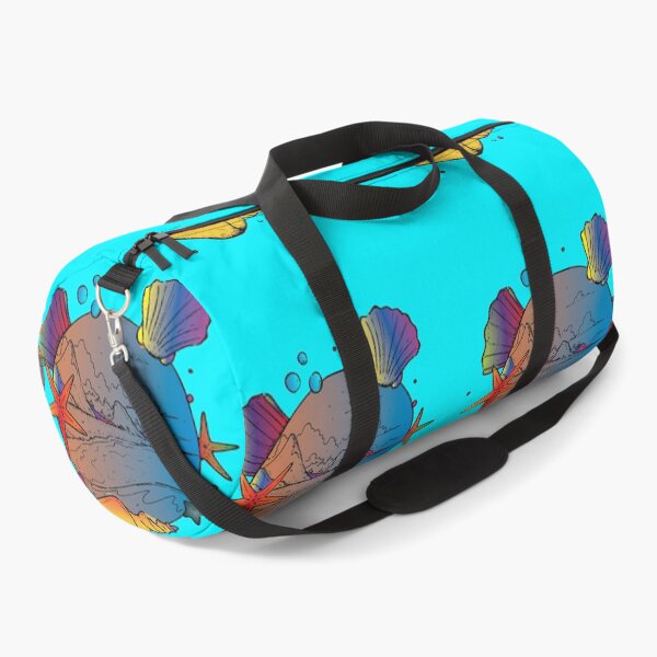 Item preview, retro moon beach, Starfish Watercolor Aqua coral reef ,ocean home decor designed and sold by XXgooddeedXX.