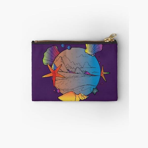 Item preview, retro moon beach, Starfish Watercolor Aqua coral reef ,ocean home decor designed and sold by XXgooddeedXX.