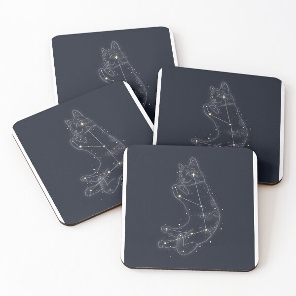 Item preview, soft twinkly constellation cat designed and sold by starlingheartart.