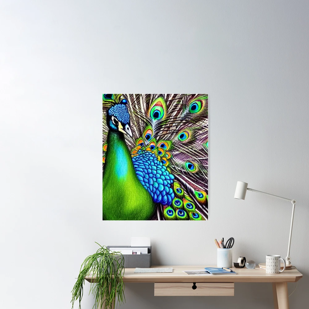 The peacock feather Poster