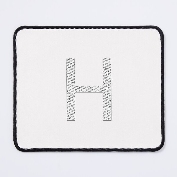Item preview, H Typographic monogram cutout designed and sold by Emi Yañez.