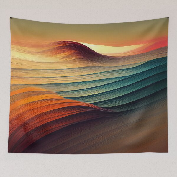 Item preview, Coloured Waves Pattern - 5 designed and sold by MrVPhotography.