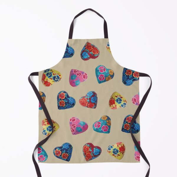 Item preview, Copy of Mexican wooden heart oaxacan hand painted flower milagrito turquoise folk art interior design designed and sold by T-Mex.